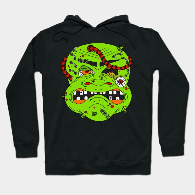 Halloween Horror Creepy Monster Character Hoodie by HotHibiscus